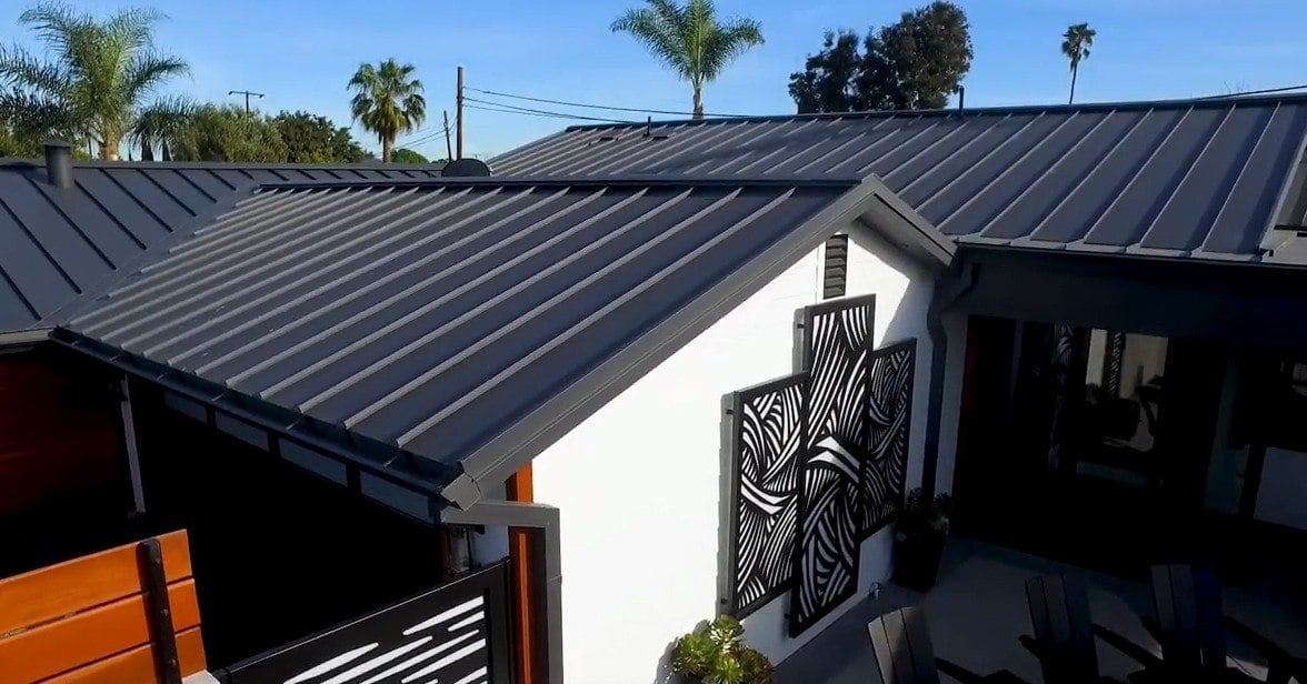 Black Ore Matte Standing Seam Metal Roof 